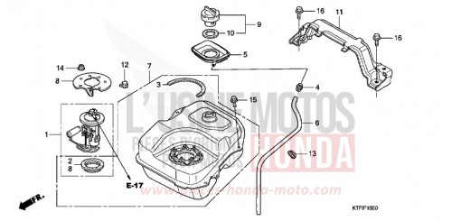 FUEL TANK SH150A de 2010